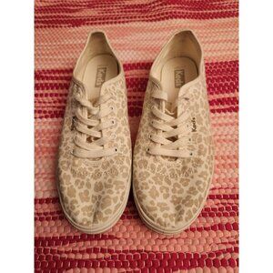 Keds White Leopard Sneakers Size 8